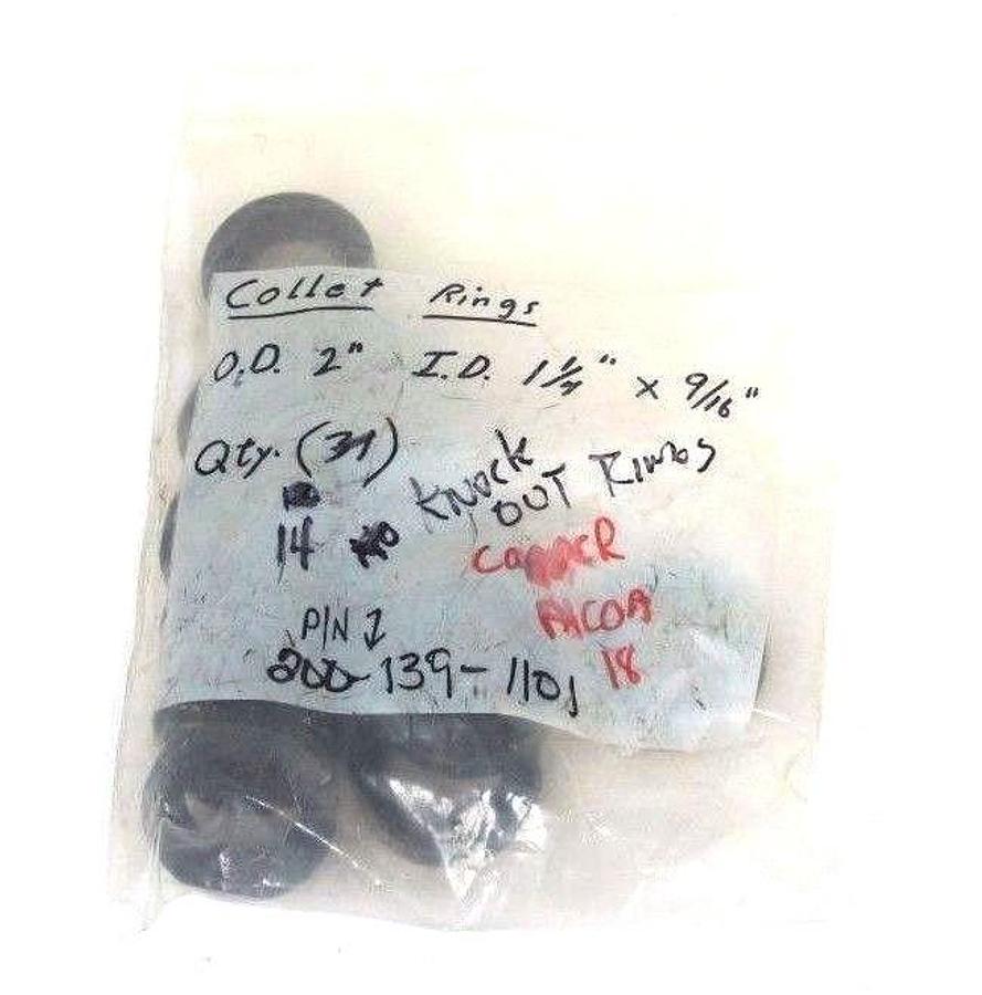 Used LOT OF 11 NEW GENERIC 200-139-1101 KNOCK OUT COLLET RINGS 2001391101