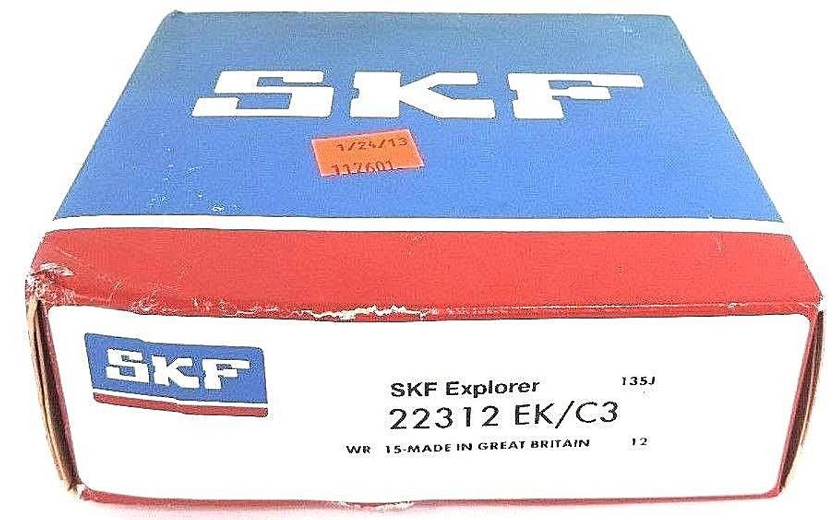 Used NIB SKF 22312 EK/C3 ROLLER BEARING SPHERICAL 2.544IN TAPERED BORE