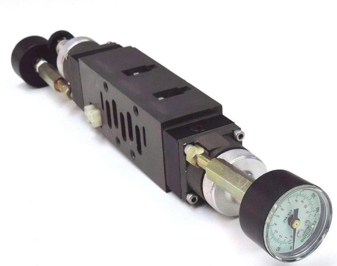 NEW NUMATICS I24RQ115JP00000 REGULATOR VALVE I23RQ100JP00000 W/ 214-103 GAUGES