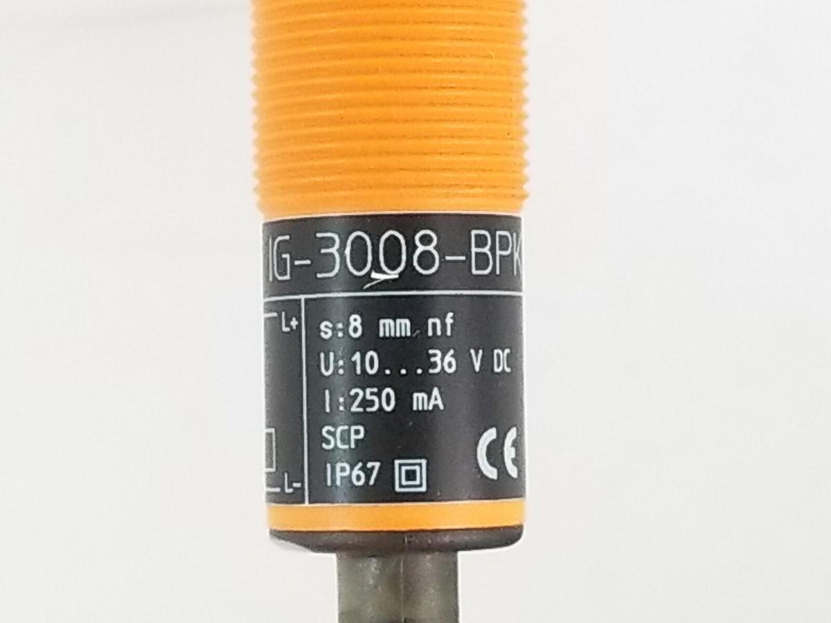 Used NEW IFM EFECTOR IG5405 PROXIMITY SWITCH IG-3008-BPKG