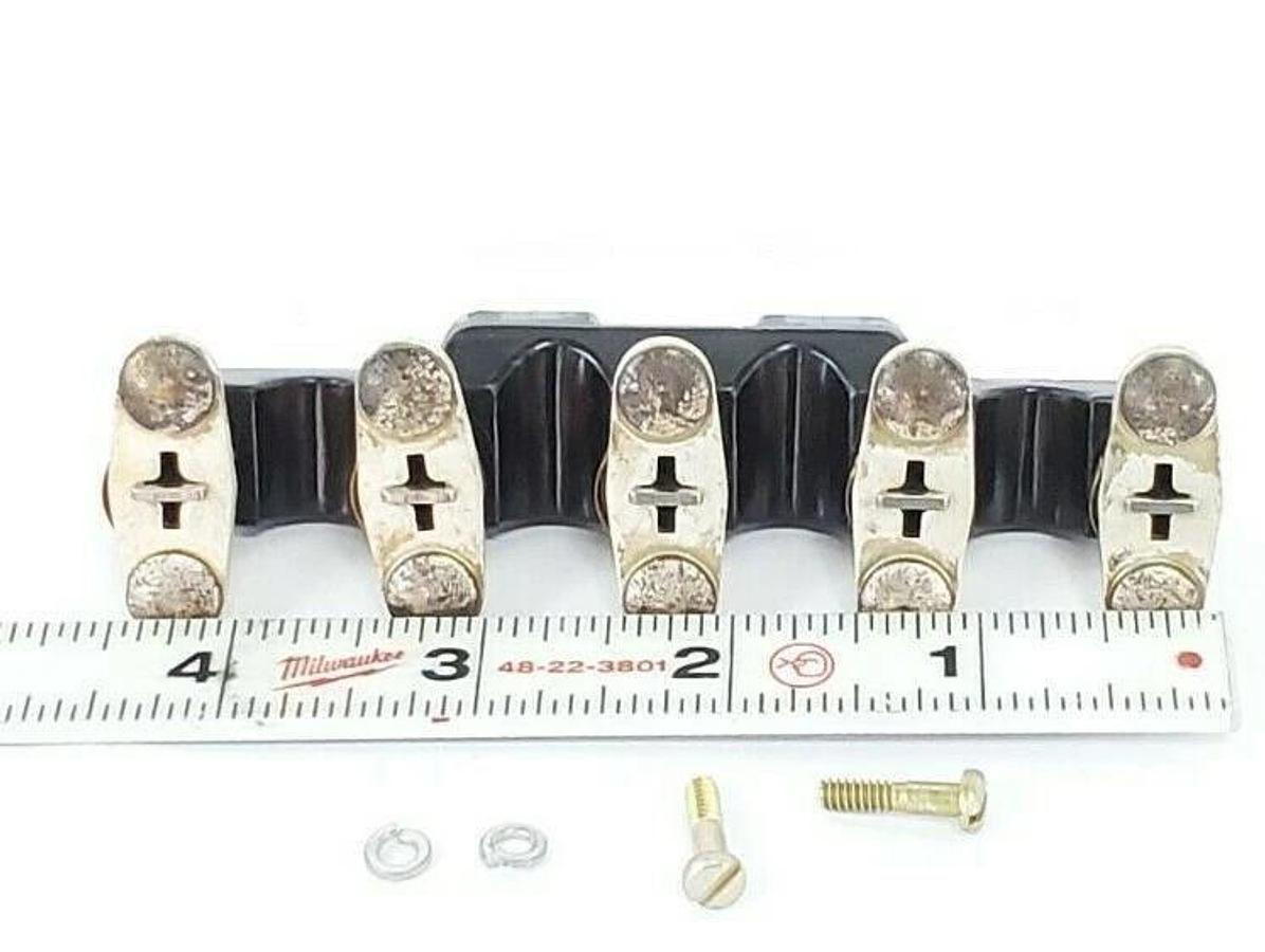 NEW ALLEN-BRADLEY X-40604 CROSS BAR CONTACT BLOCK ASSEMBLY, 5NO, 30A, X40604