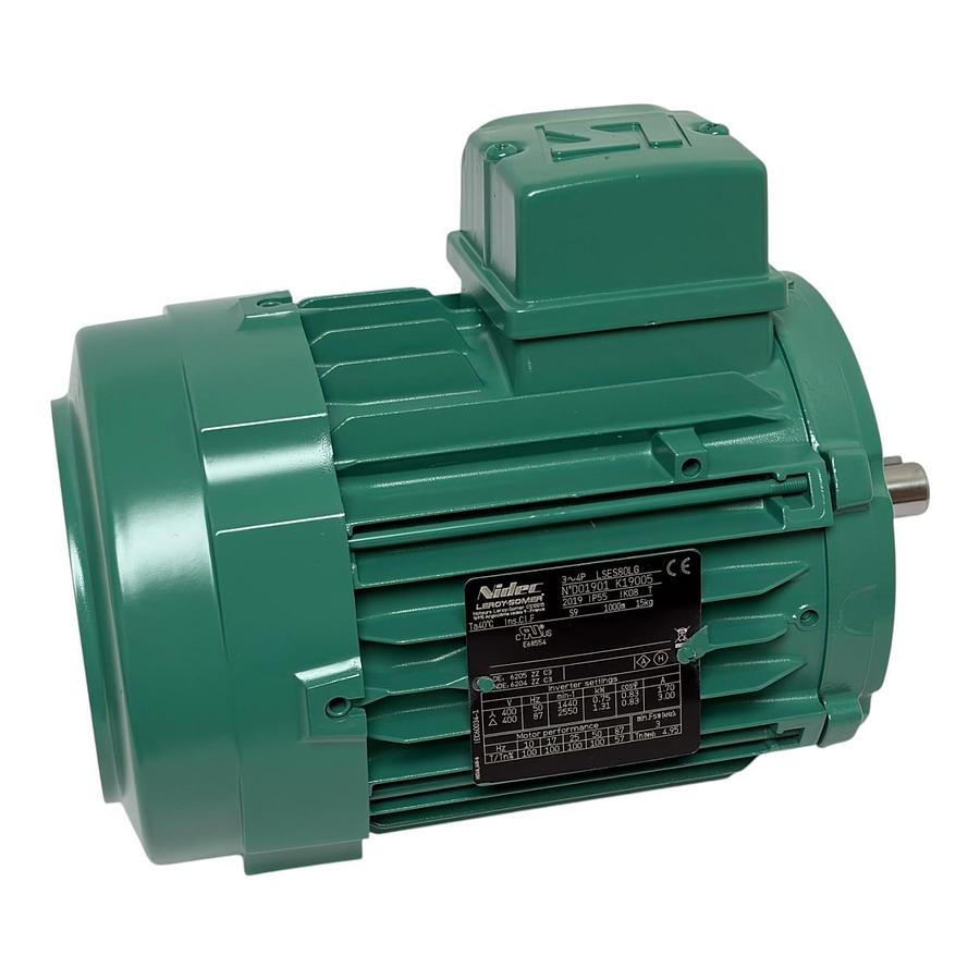 Used Nidec Leroy-Somer LSES80LG 3-Phase AC Electric Motor 0.75kW 1HP New In Box