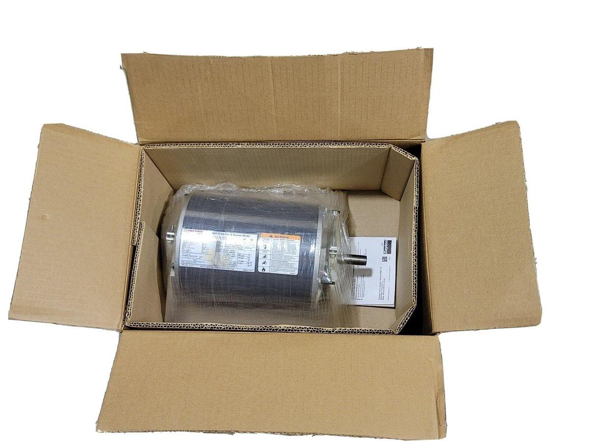 Used NEW DAYTON 4VAG3 BELT DRIVE FAN & BLOWER MOTOR 3/4HP 60Hz 1PHASE