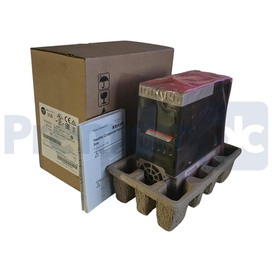 Allen Bradley 25B-D4P0N104 /A PowerFlex 525 AC Drive 2HP 480V 3PH FRN 5.001 NSMP 884951885882