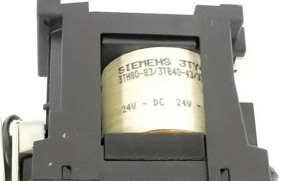 Used SIEMENS 3TH4096-0B 2S+2O/2NO+2NC, 3TH40, 24V, 0.8-1.2 DC, 3TX7402-3G