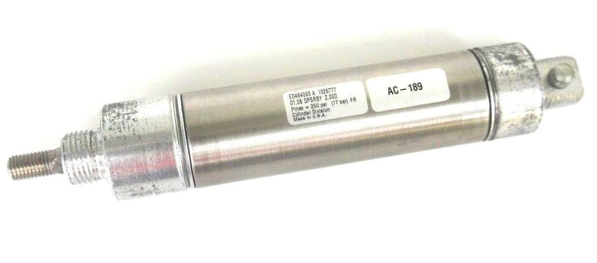 Used NEW PARKER ED484093 A 1026777 01.06 DPSRBY 2.000 PMAX=250PSI CYLINDER AC-189