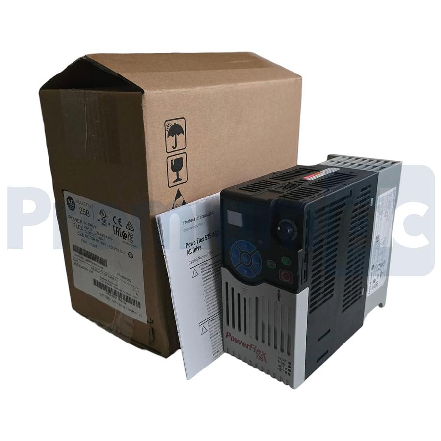 Allen Bradley 25B-D4P0N104 /A PowerFlex 525 AC Drive ENet/IP 2HP FRN. 7.001 NSMP 884951885882