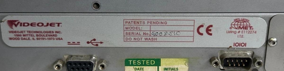 Used VIDEOJET DataFlex THERMAL TRANSFER OVERPRINTER SCREEN ONLY