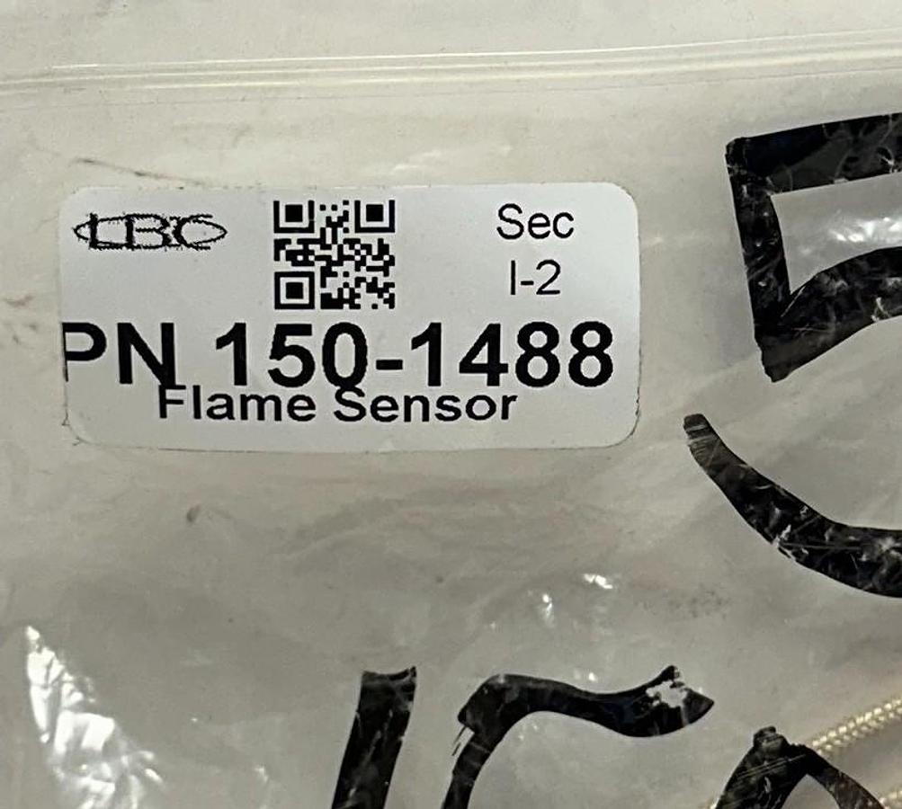 Used LBC BAKERY EQUIPMENT 150-1488 / 1501488 FLAME SENSOR W/ WIRE AND MOUNT ASSY NSMP