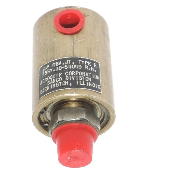 Used NEW AEROQUIP CORPORATION ASSY. 10-54049 R.H. 1/4'' REV. JT. TYPE: E