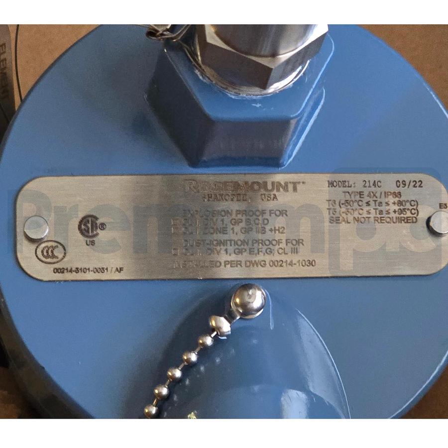 Rosemount 214C | PT100 Temp Sensor 214CRTSMB1S4E0085SLVR1AT1C3B1G3WDUAE030E5X8Q4