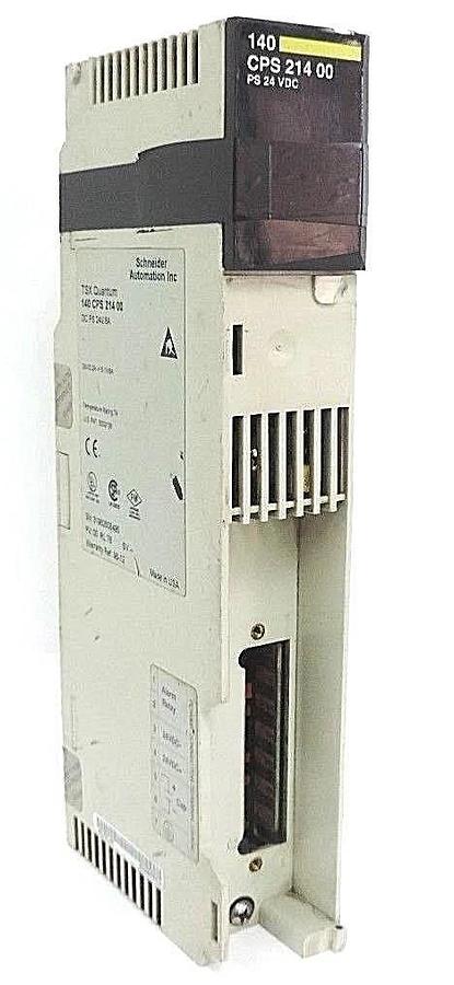 Used SCHNEIDER AUTOMATION 140CPS21400 DC POWER SUPPLY 24V, 8A, 140-CPS-214-00