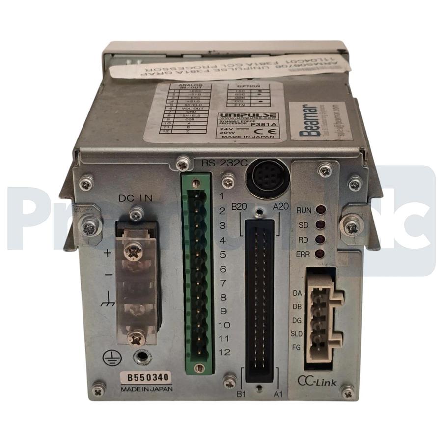 Used Unipulse F381A Dynamic Force Processor Digital Indicator/Display TFT 24VDC USPI