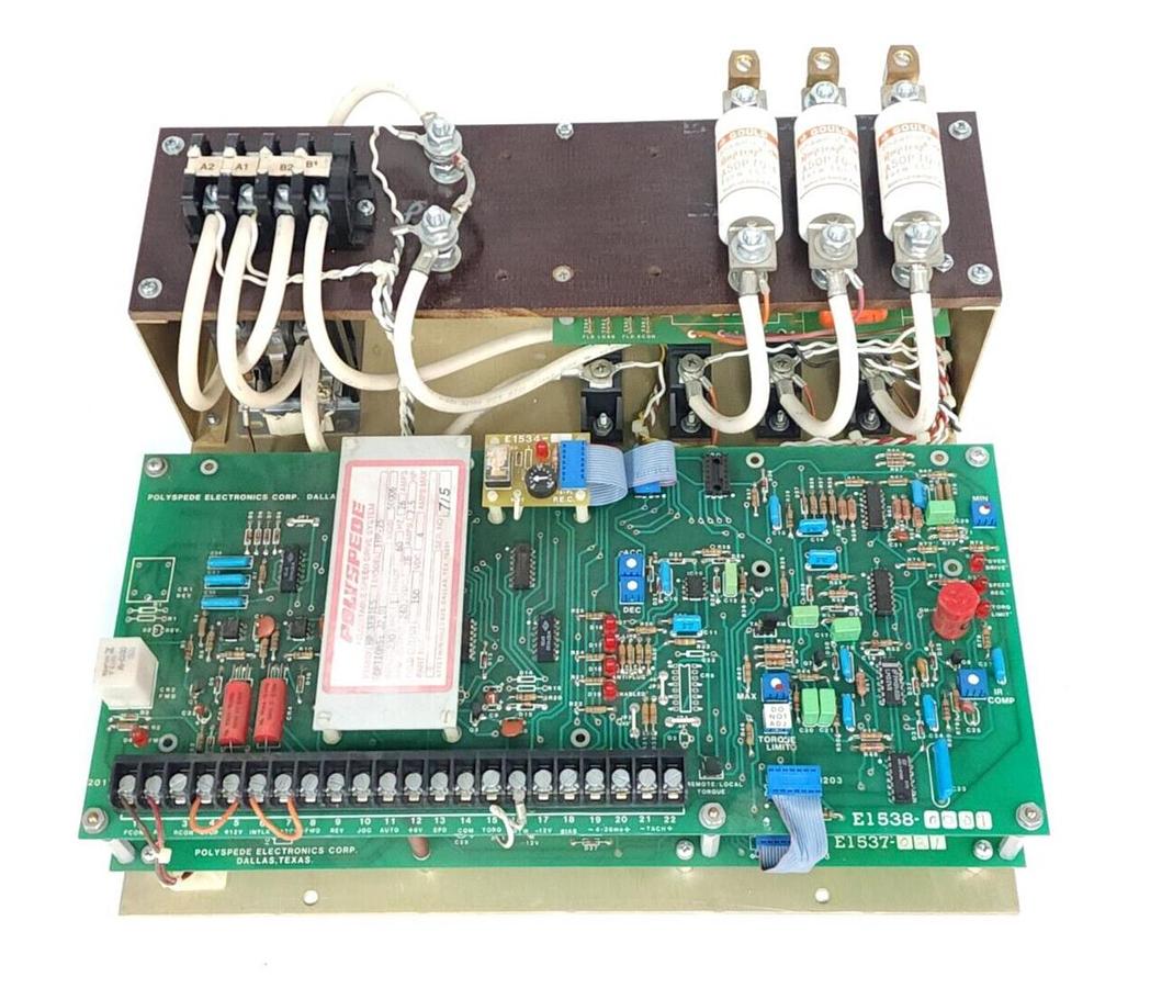 Used POLYSPEDE FHP-75 ADJUSTABLE SPEED DRIVE 7.5HP, 1-PHASE FHP75 OPTIONS: J2,D1