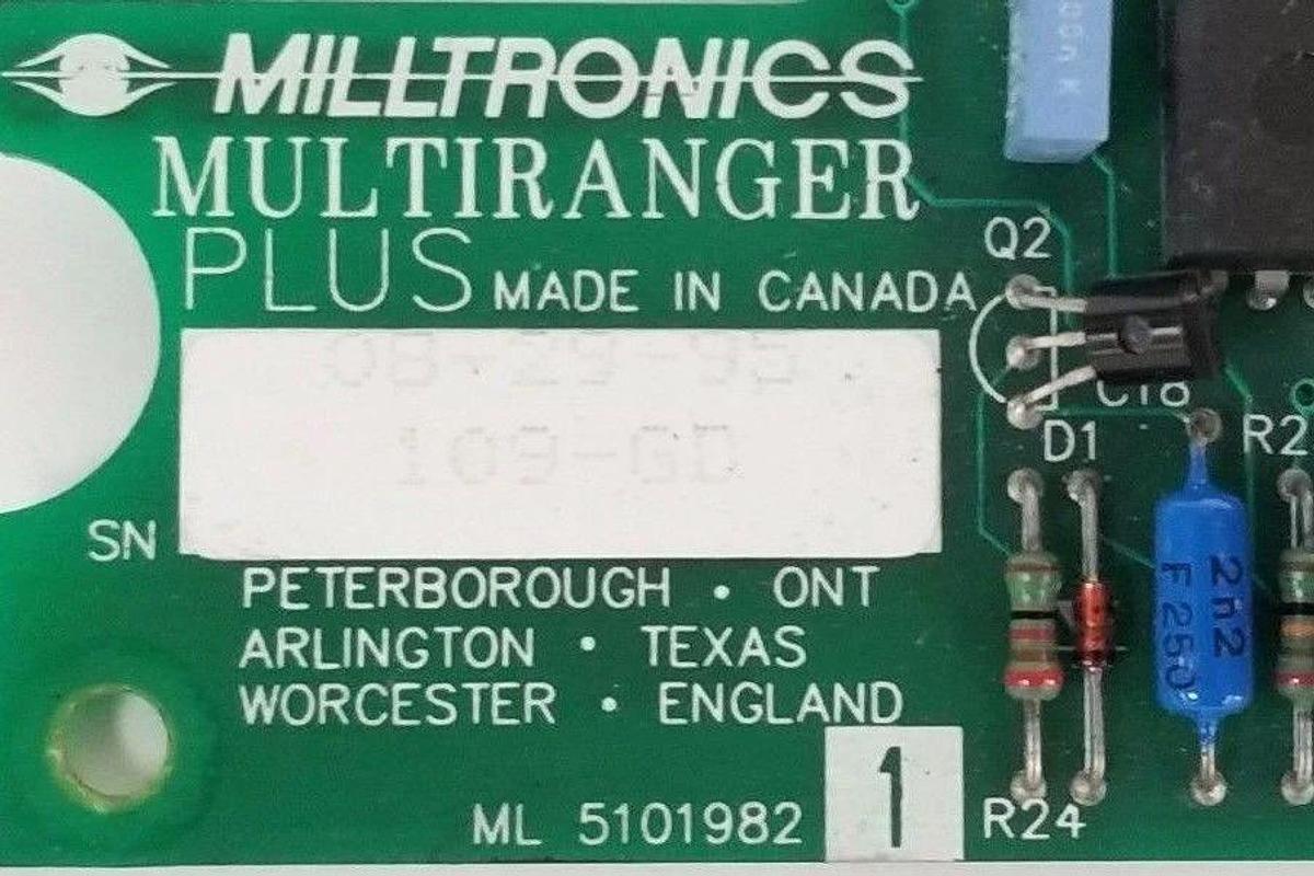 Used MILLTRONICS 5101982 MULTIRANGER PLUS BOARD ML 5101982 1 R24