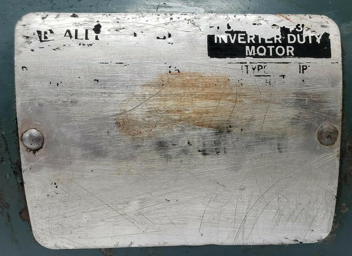 Used ALLEN-BRADLEY ENP56X1337T-KG BULLETIN 1329 INVERTER DUTY AC MOTOR 3/4HP 1725RPM