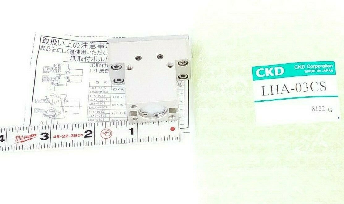 NEW CKD LHA-03CS PNEUMATIC GRIPPER SINGLE/DOUBLE ACTING LHA03CS
