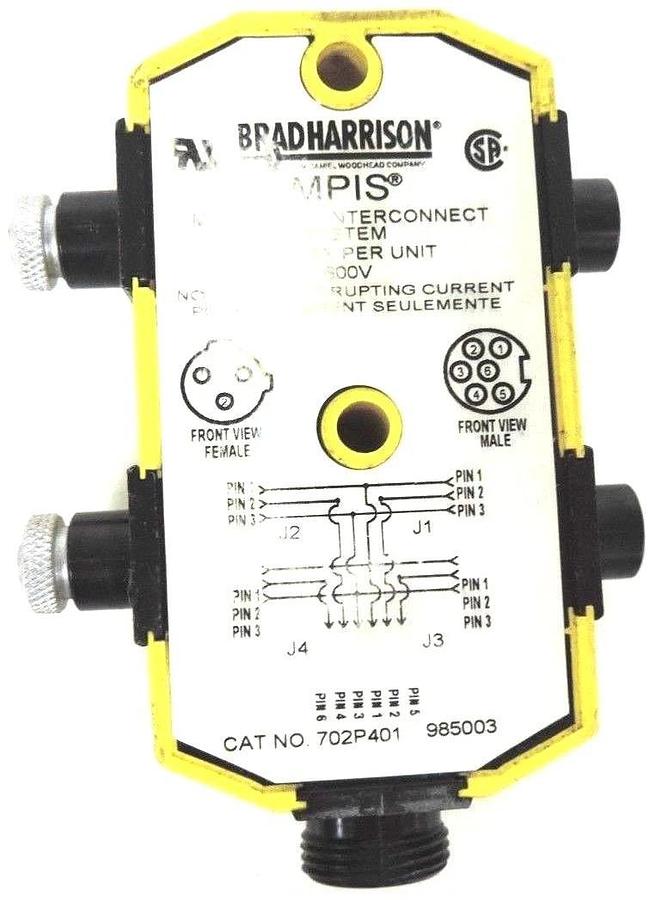 Used BRAD HARRISON 702P401 PORT CONNECTOR