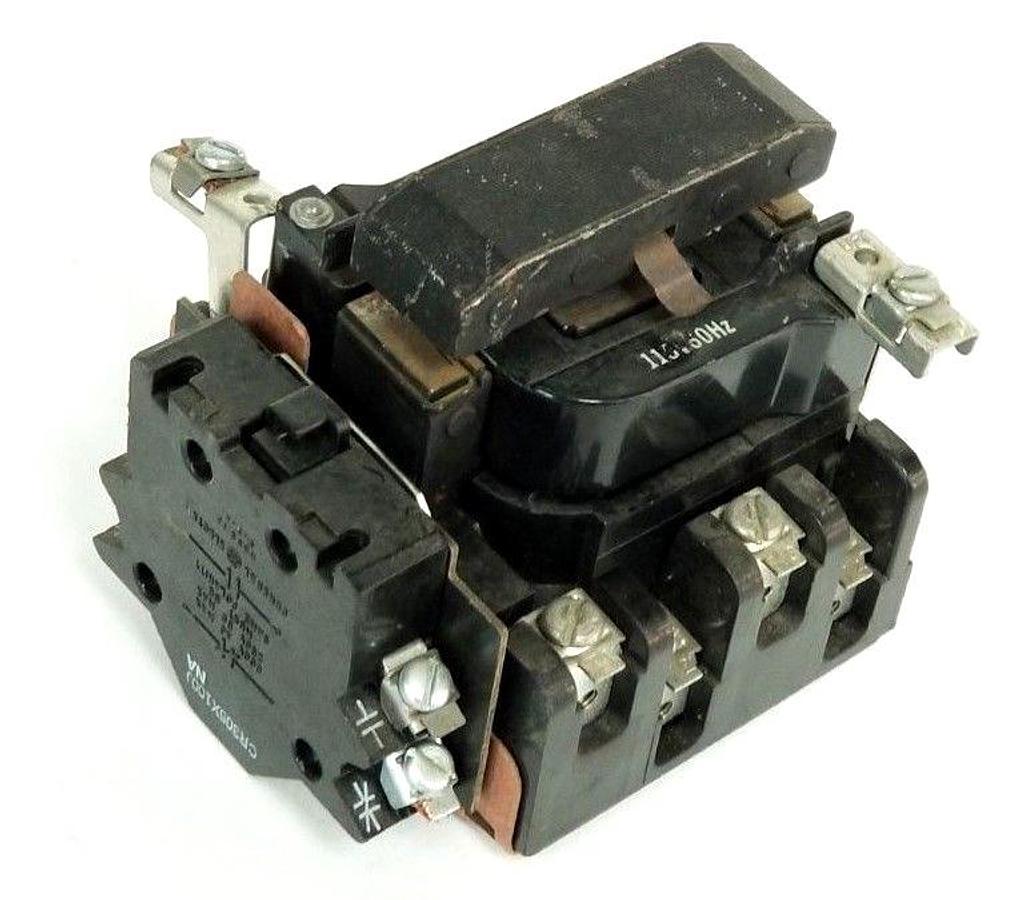 Used GENERAL ELECTRIC 55-170203G002 COIL ASSEMBLY W/ CR305X100J AUXILIARY CONTACT
