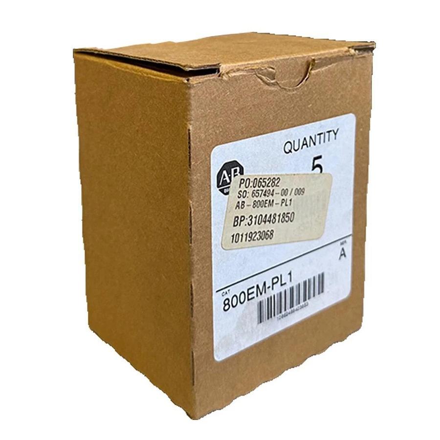 Used 5 NEW ALLEN BRADLEY 800EM-PL1 /A WHITE OPTIC PILOT LIGHTS 800EMPL1