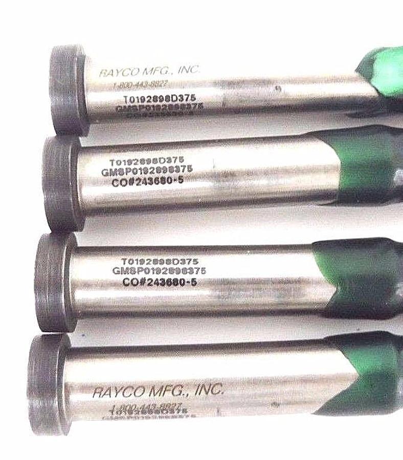 Used LOT OF 4 NEW RAYCO MFG. T0192898D375 PUNCHES GMSP0192898375
