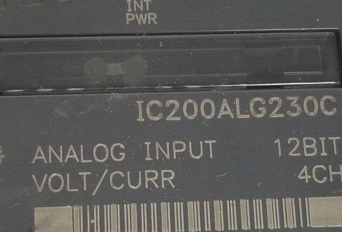 Used FANUC IC200ALG230C ANALOG INPUT MODULE, 12BIT, 4CH W/ BASE