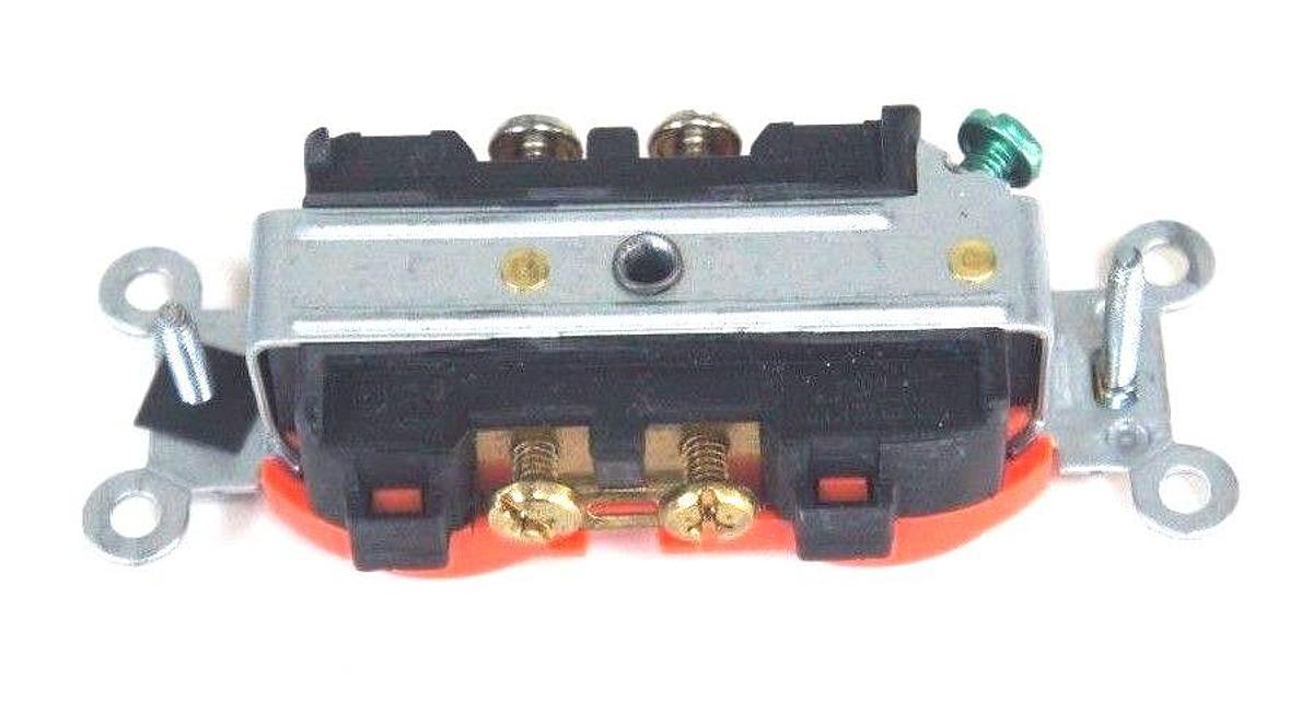 Used BOX OF 10 NEW LEVITON CR20-C DUPLEX RECEPTACLES STRAIGHT BLADE CR20C