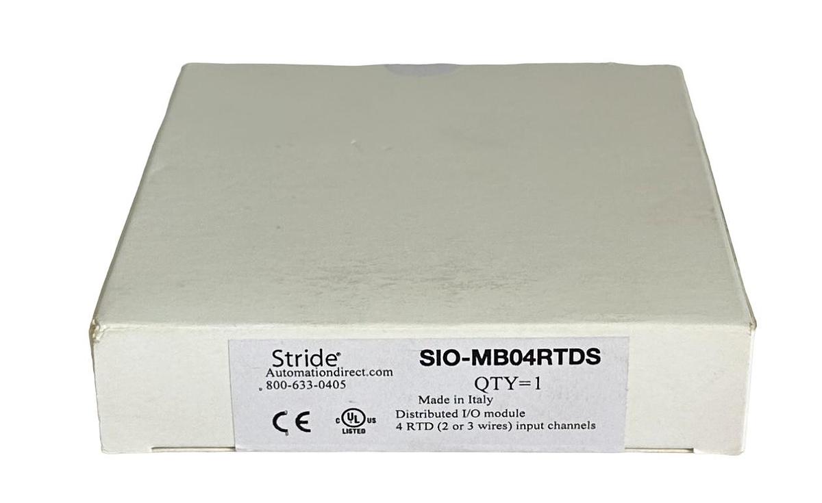 Used NEW AUTOMATION DIRECT STRIDE SIO-MB04RTDS / SIOMB04RTDS 4-CH RTD/IN MODULE ENet