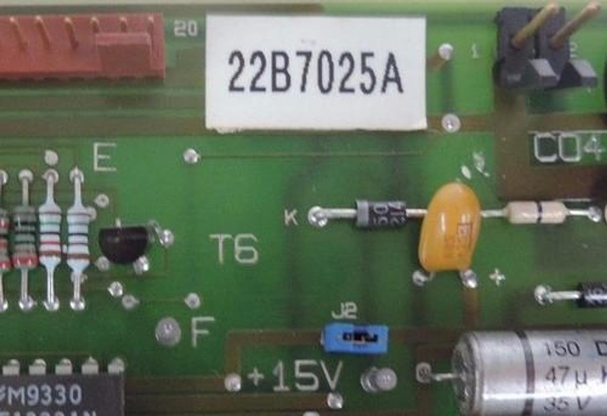 Used BOBST 704-1091-04 PC BOARD 22B7025A WITH PPI 22-B-7020 CONTROL CARD