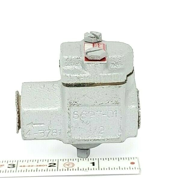 Used NEW FIVES NORTH AMERICAN COMBUSTION INC. 8697-01 1/2" GAS VALVE 4-3781