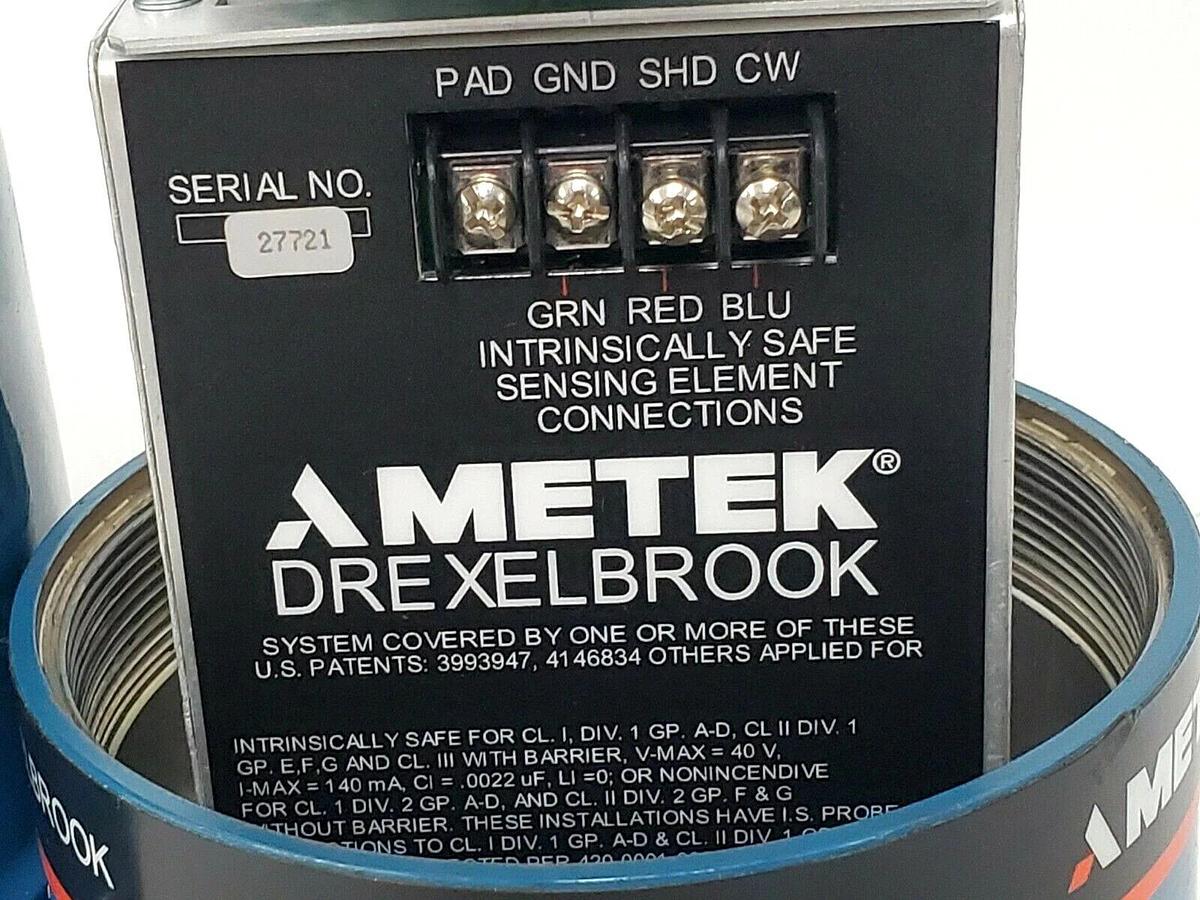Used AMETEK DREXELBROOK TRANSMITTER ASSY 408-8200 LEVEL CONTROL 370-4000 LOOP METER