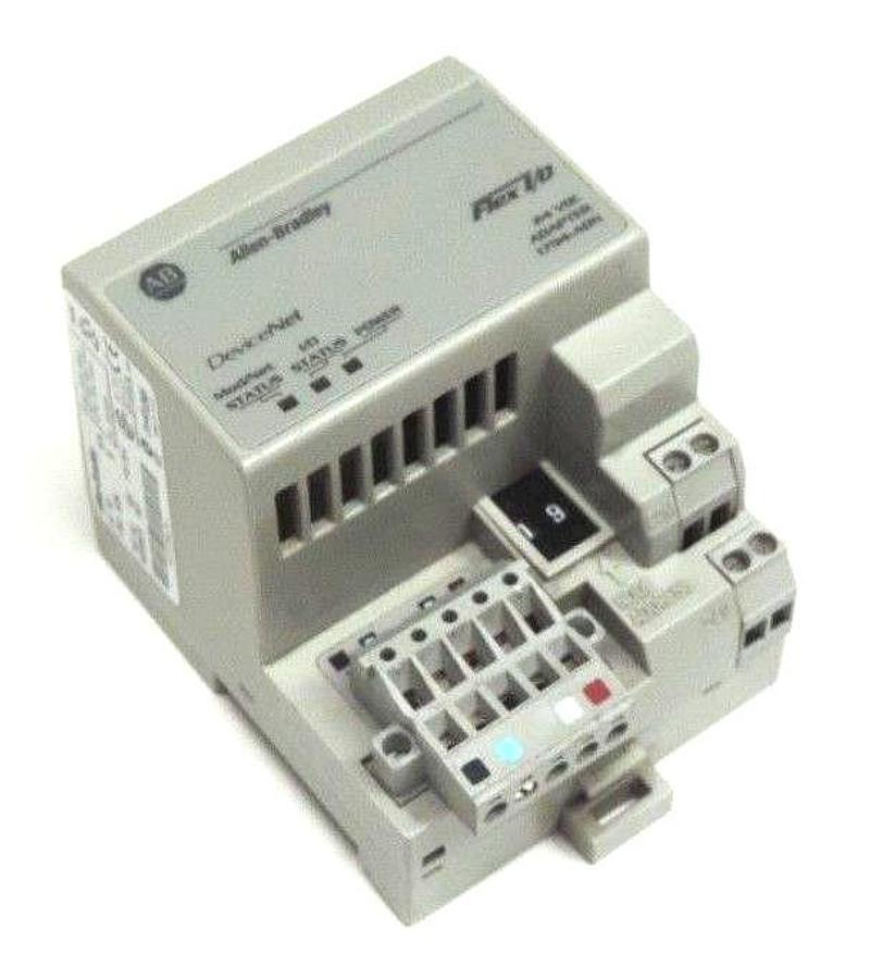Used ALLEN BRADLEY 1794-ADN DEVICENET FLEX I/O 1794ADN, SER. B, REV. A01, 24 VDC