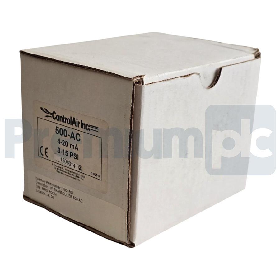ControlAir 500-AC TYPE 500X I/P TRANSDUCER 4-20mA 3-15PSIG OUT/IN 18-100PSIG NEW
