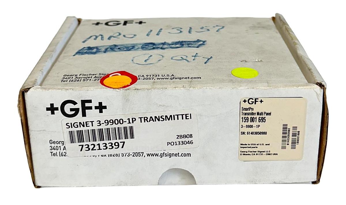 Used NEW +GF+ SIGNET 159 001 695 / 3-9900-1P 9900 SERIES SmartPro TRANSMITTER PANEL