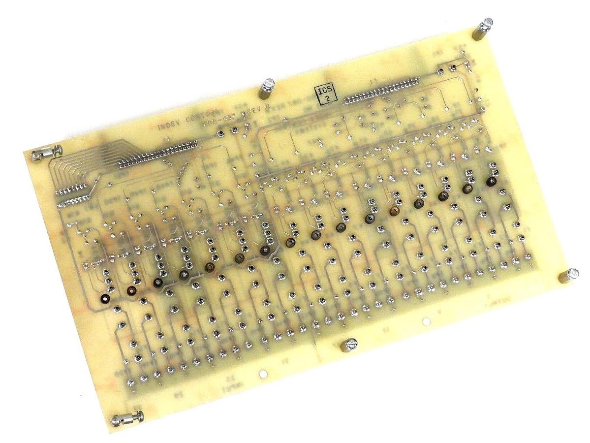 Used INDEV CONTROL SYSTEMS 1700-087 REV. B CONTROL BOARD ASSY. NO. TP2, 1700087
