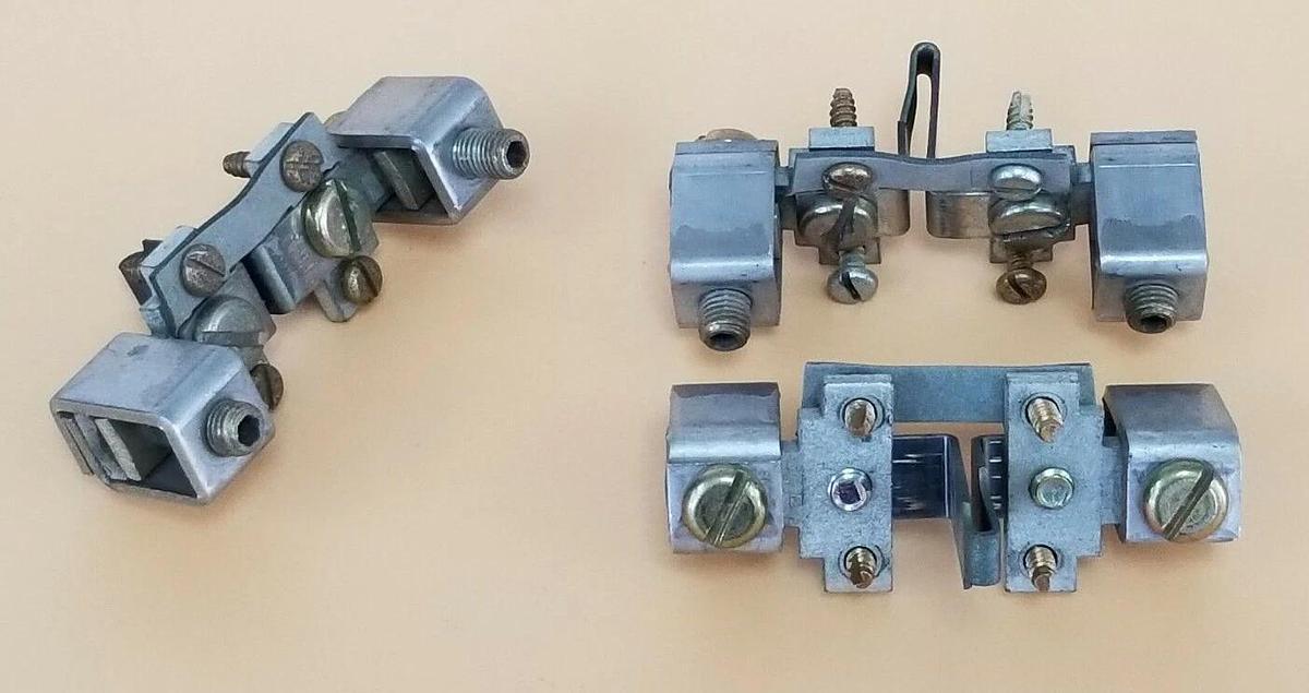 Used LOT OF 3 CUTLER HAMMER FH75 HEATER ELEMENTS & LUG ASSEMBLIES