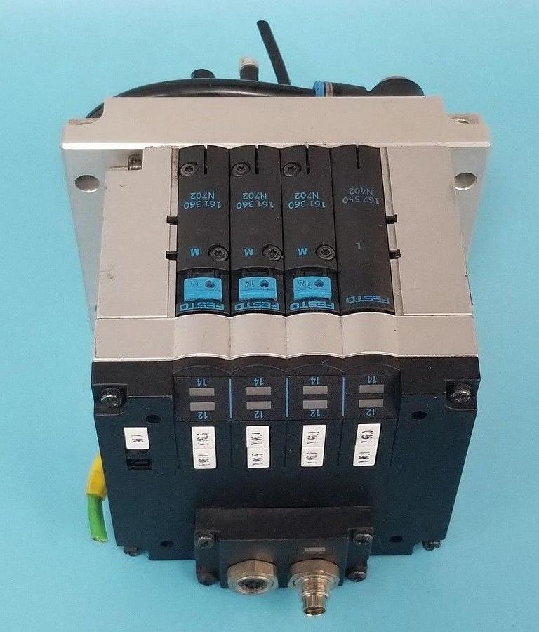 Used FESTO ELECTRIC CPV14-VI-P4-1/8-B MULTI PIN BASE W/ CPV-14-VI , CPV14-GE-FB-4
