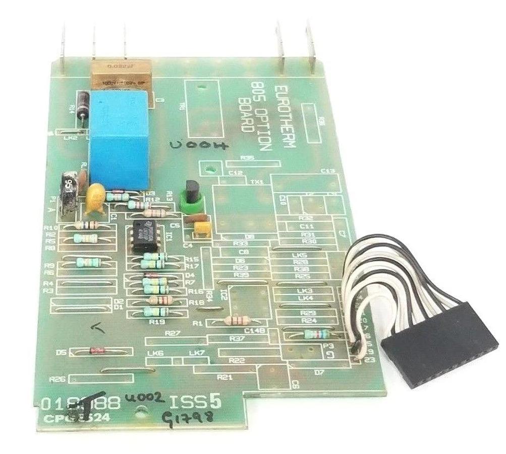 Used EUROTHERM CONTROLS 018988 OPTION CONTROL BOARD 805 CPG8524 ISS. 5