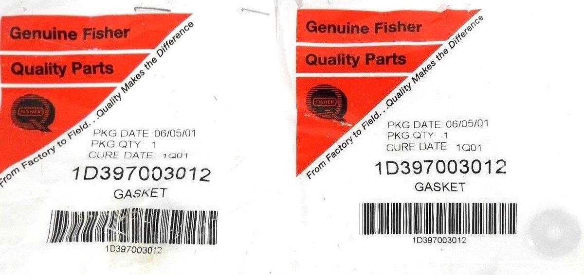 Used NIB FISHER CONTROLS 14A5726X032 BELLOWS ASSEMBLY W/ 5 O-RINGS, 2 GASKETS