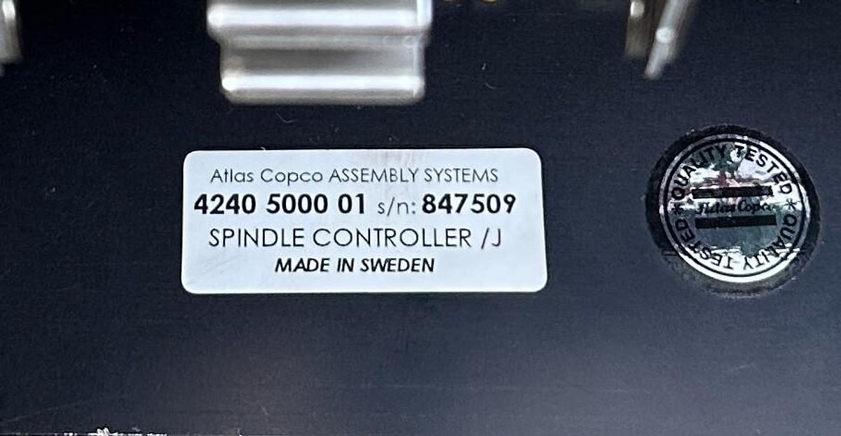 Used ATLAS COPCO 4240-5000-01 / 4240500001 SPINDLE CONTROLLER /J SYSTEM MACS USNP