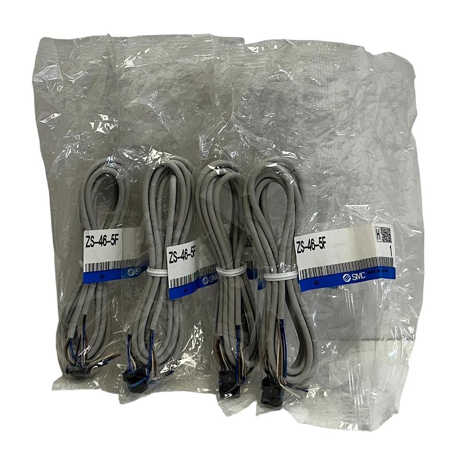 Used 4 SMC ZS-46-5F / ZS465F LEAD WIRE 2M PRESSURE SWITCHES 5-CORE WATERPROOF NSFS
