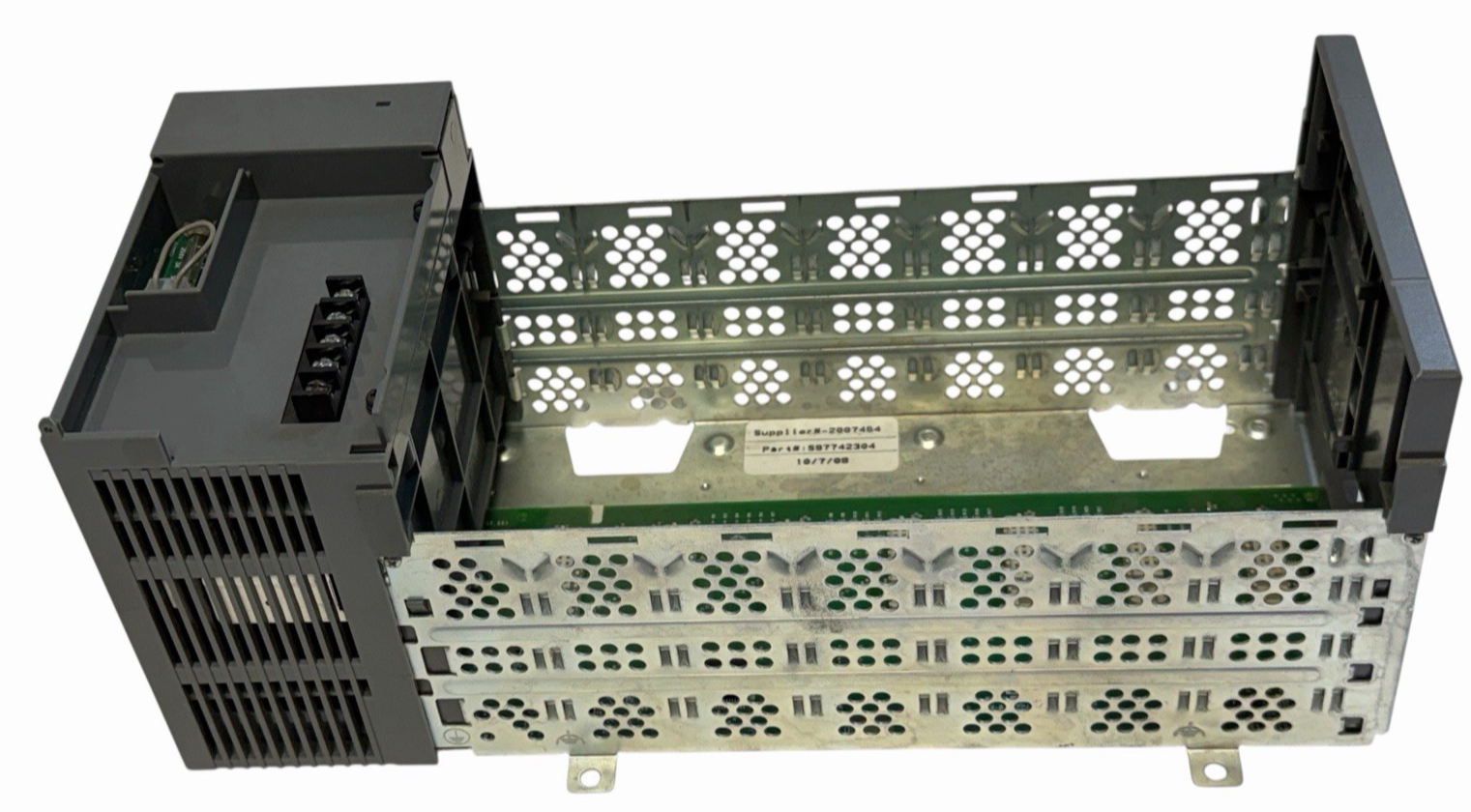 Used ALLEN BRADLEY 1746-P2 /C SLC 500 POWER SUPPLY W/ 1746-A7 /B SLOT RACK 7-SLOT