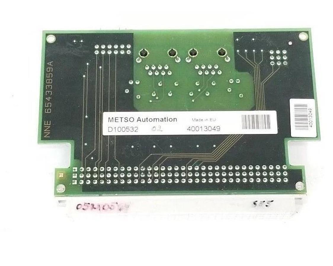Used METSO AUTOMATION D100532 02 PLC BOARD NNE 65433859A/B, 40013049, 65433859B