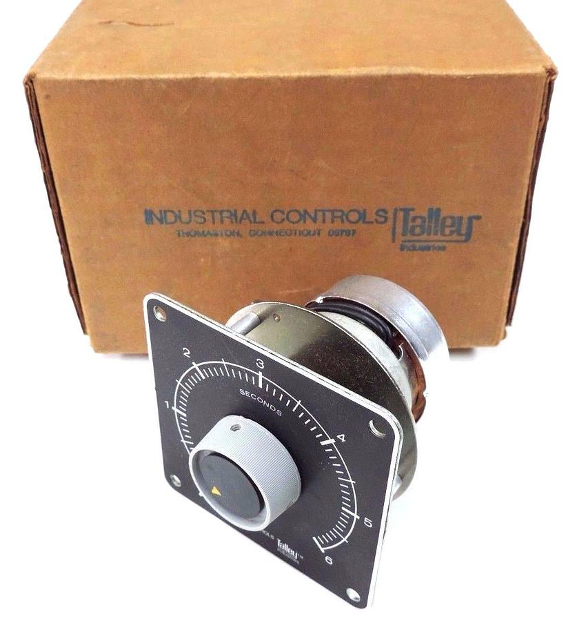 NIB TALLY DP11A-007H DELAY TIMER SW10A, 250VAC, 6SEC., BT30107, DP11A007H