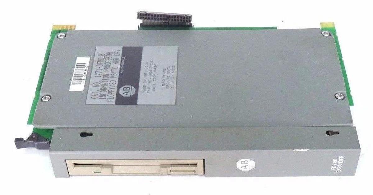 Used ALLEN BRADLEY 1771-DFHD B INFORMATION PROCESSOR FLOPPY 80 MBYTE HRD DRV 95607802