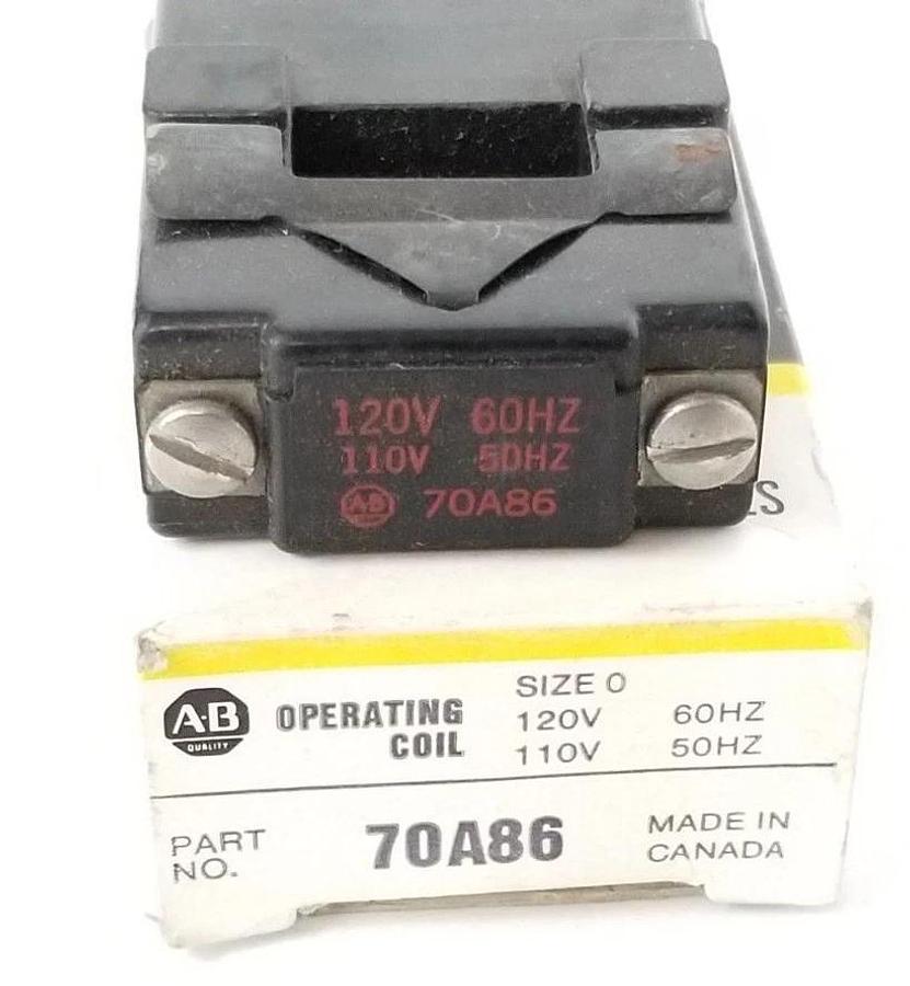 Used LOT OF 10 NIB ALLEN BRADLEY 70A86 COILS 120V 60CY, 110V 50CY