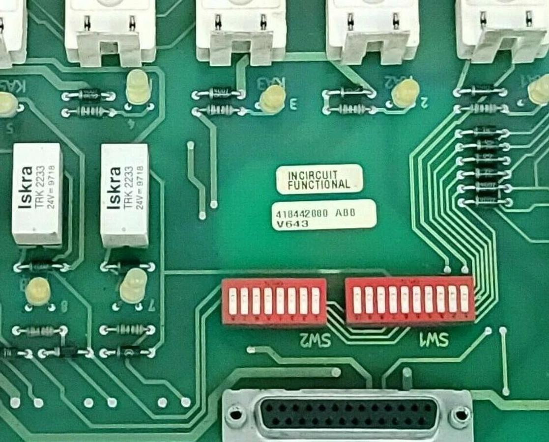 Used ABB 418442880 PLC BOARD 418441-001A K