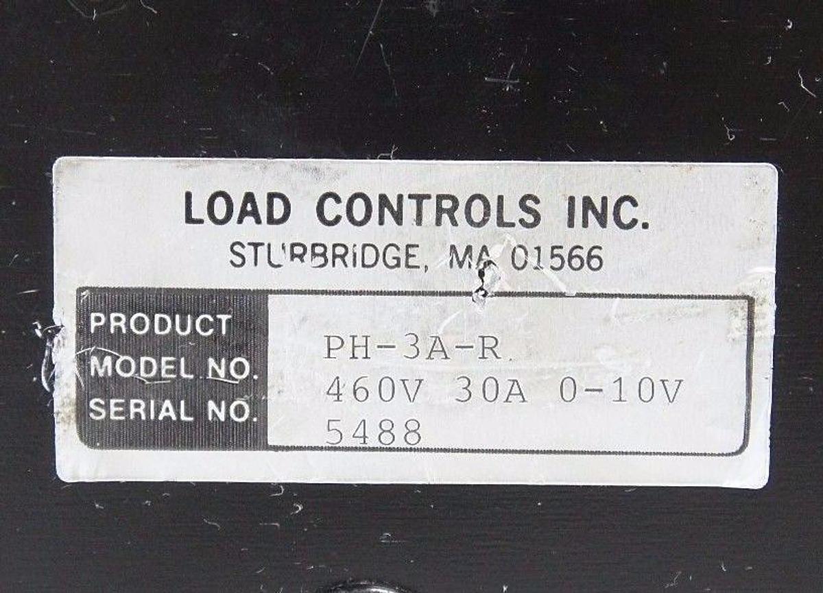 Used LOAD CONTROLS INC PH-3A-R POWER CELL 460V 30A 0-10V PH3AR