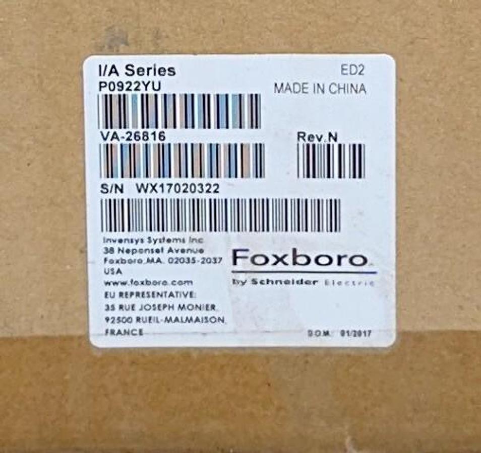 Used NEW FOXBORO P0922YU / VA-26816 I/A SERIES POWER SUPPLY Rev. N FPS400-24 NSMP