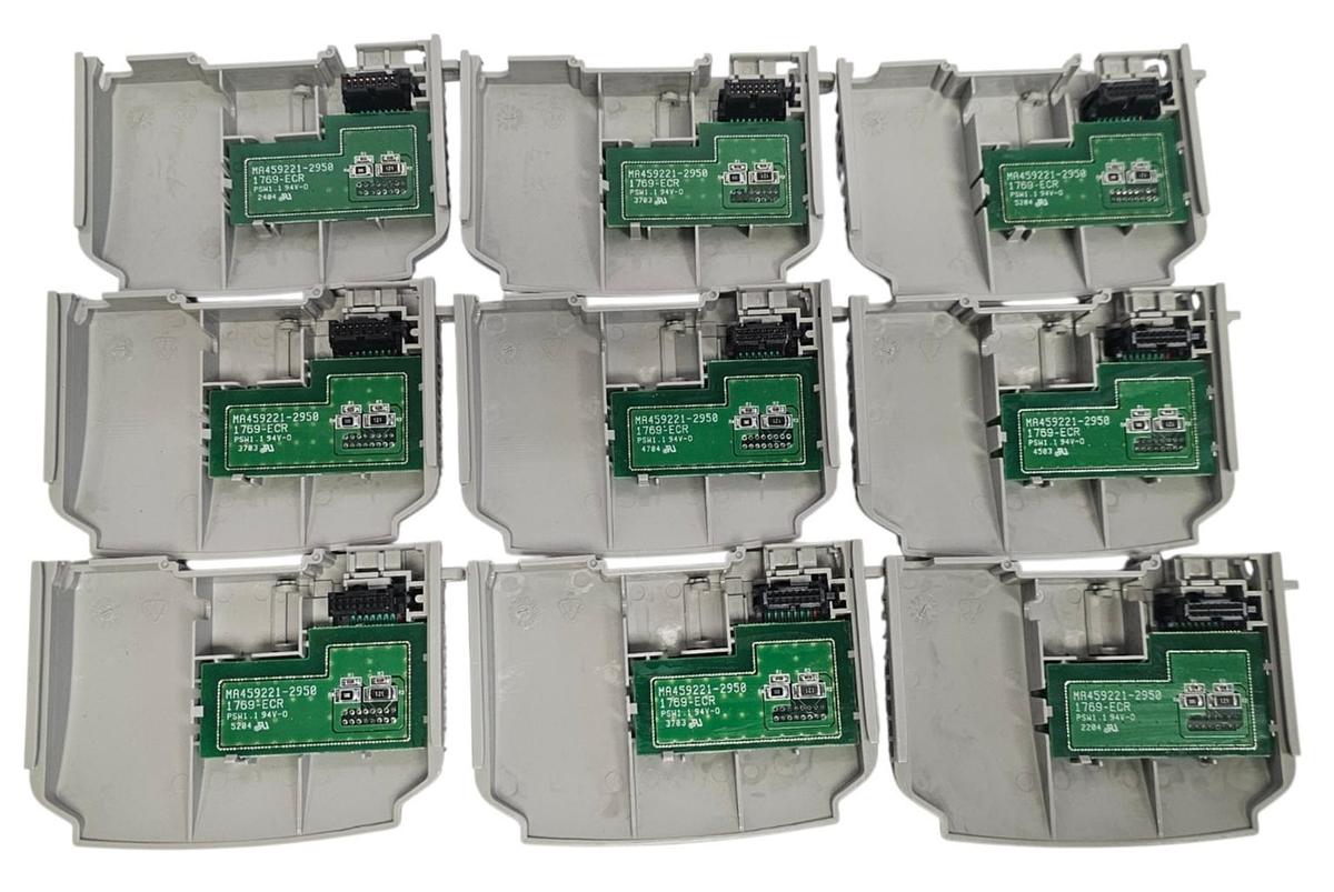 Used LOT OF 9 ALLEN BRADLEY 1769-ECR COMPACT I/O RIGHT END CAPS SER. A REV. 1